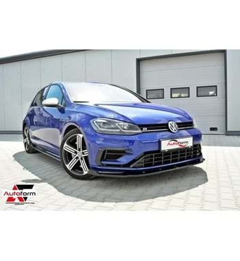 VW Golf Mk7.5 FL 2017+ - Ön Lip R/R Line Max Design, Piano Black, Vakum