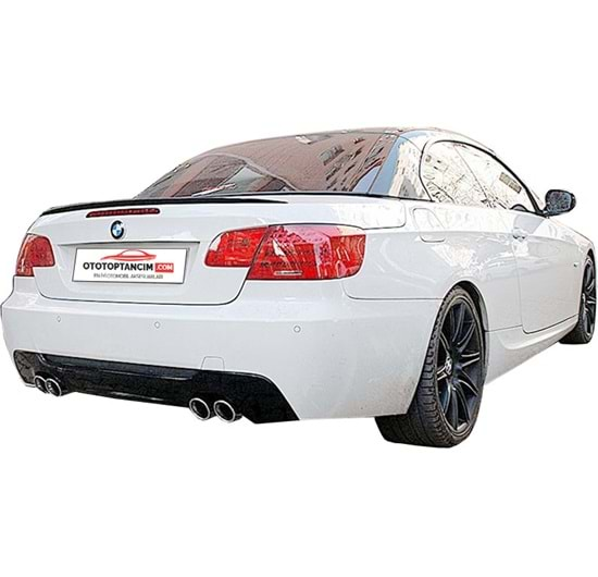 BMW E92 2007 2013 Difüzör M Technic St Sağ+Sol/Tekli Çıkış P Black