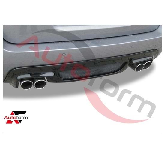 BMW E60 2003 - Difüzör M5 Rieger Sağ Sol Çiftli Çıkış, Piano Black Vakum