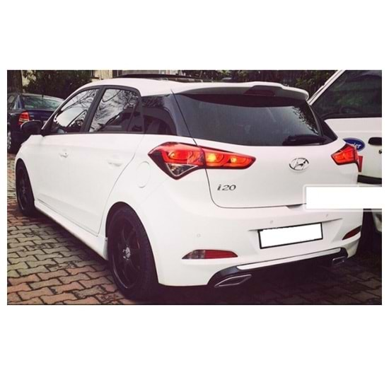 Hyundai I20 2014 Difüzör Sport+Egzos Ucu (Krom) +Çıta P Black Set