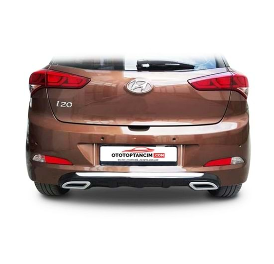 Hyundai I20 2014 Difüzör Sport+Egzos Ucu (Krom) +Çıta P Black Set