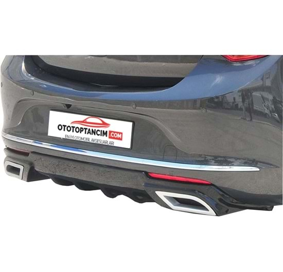 Opel Astra J 2012.2015 HB - Difüzör Sport +Egzos Ucu (Krom) P Black Set