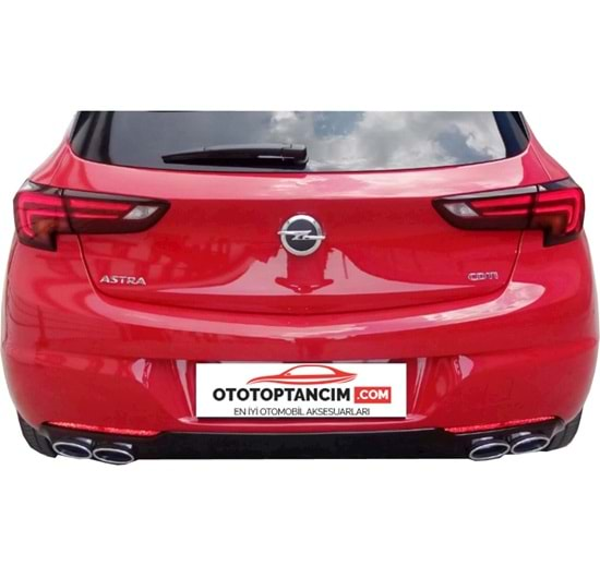 Opel Astra K 2015 Difüzör OPC St +Egzos Ucu (Krom) P Black Set