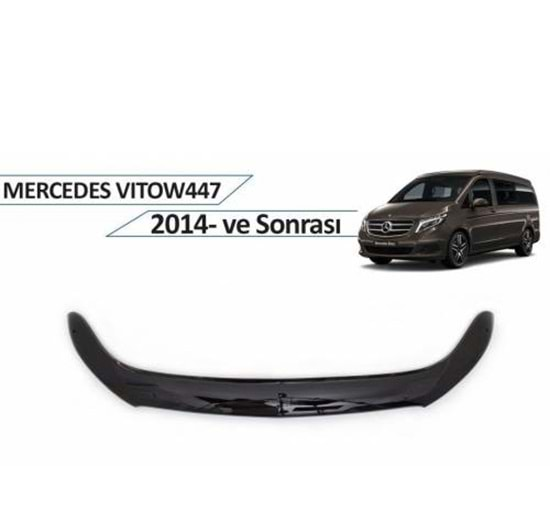 Mercedes Vito / Viano 2014+ Kaput Rüzgarlığı Piano Black