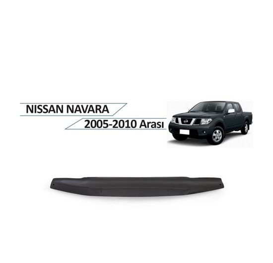 Nissan Navara 2005-2010 Kaput Rüzgarlığı Piano Black