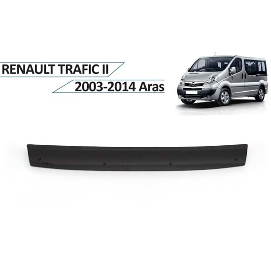 Renault Traffic 2003-2014 Kaput Rüzgarlığı Piano Black