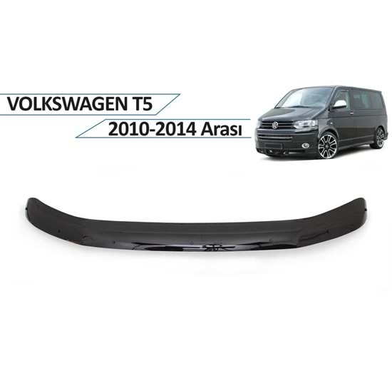 Vw Transporter T5 2009-2014 Kaput Rüzgarlığı Piano Black