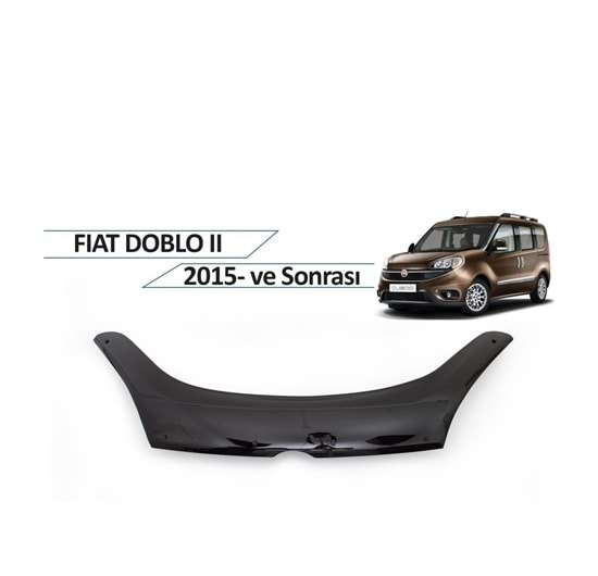 Fiat Doblo 2015-2018 Kaput Rüzgarlığı Piano Black