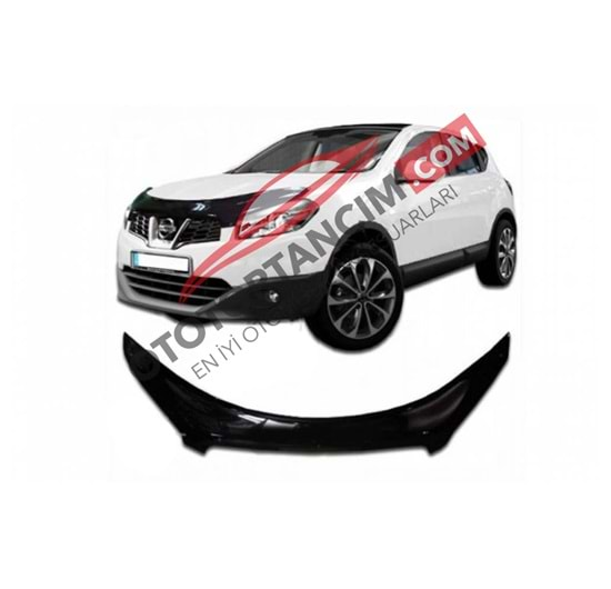 Nissan Qashqai 2010-2013 Kaput Rüzgarlığı Piano Black