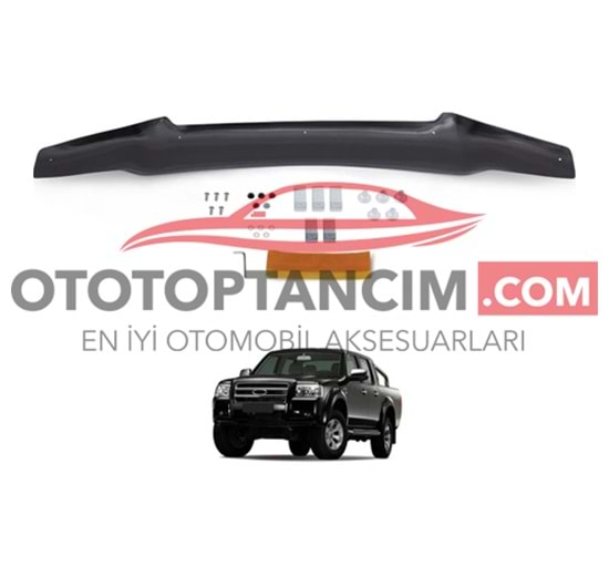 Ford Ranger 2007-2009 Kaput Rüzgarlığı Piano Black