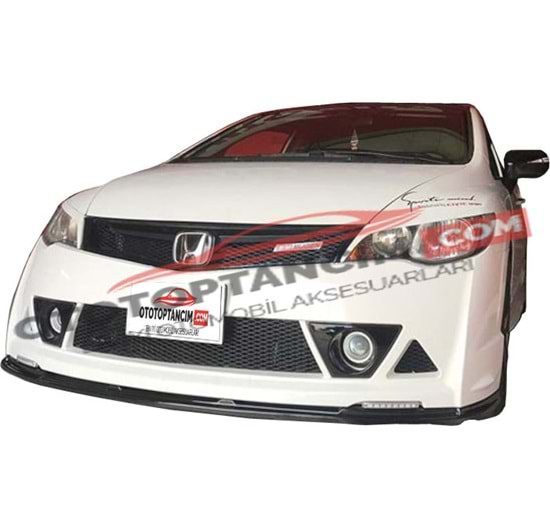 Honda Civic 2006 2011 Basic Ön Lip Mugen RR St P Black