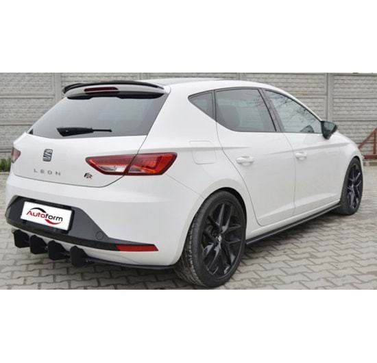 Seat Leon Mk3 2012 - Spoiler Cupra Cap Max Design Tavan Üzeri, Piano Black