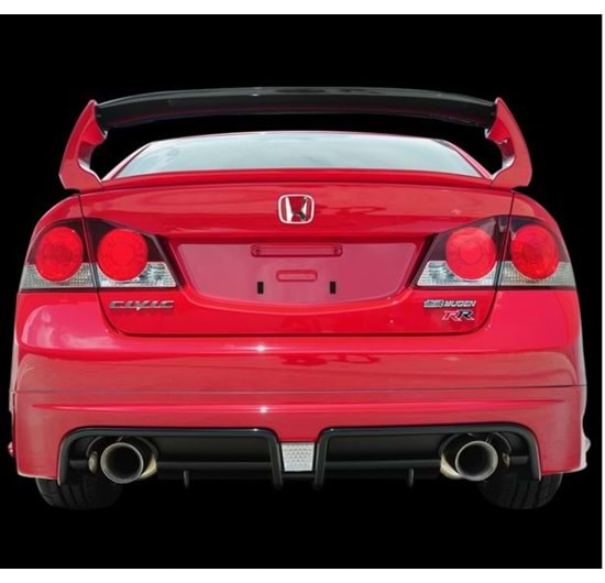 Honda Civic FD6 2006 2011 Tampon Arka Ek Mugen RR Sağ+Sol/Tekli Çıkış