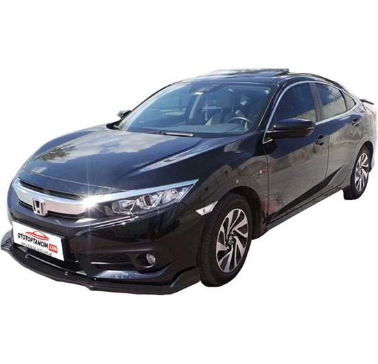 Honda Civic 2016 FC5/S - Tampon Altı Ön Ek Race P. Black