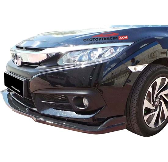 Honda Civic 2016 FC5/S - Tampon Altı Ön Ek Race P. Black