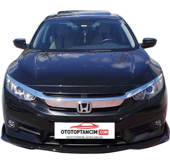 Honda Civic 2016 FC5/S - Tampon Altı Ön Ek Race P. Black