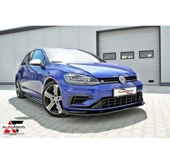 VW Golf Mk7 2012+ - Ön Lip Basic 3 mm, Piano Black, Vakum