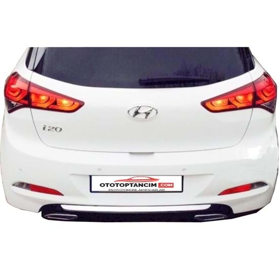 Hyundai I20 2014 Difüzör Sport+Egzos Ucu (Krom) +Çıta P Black Set